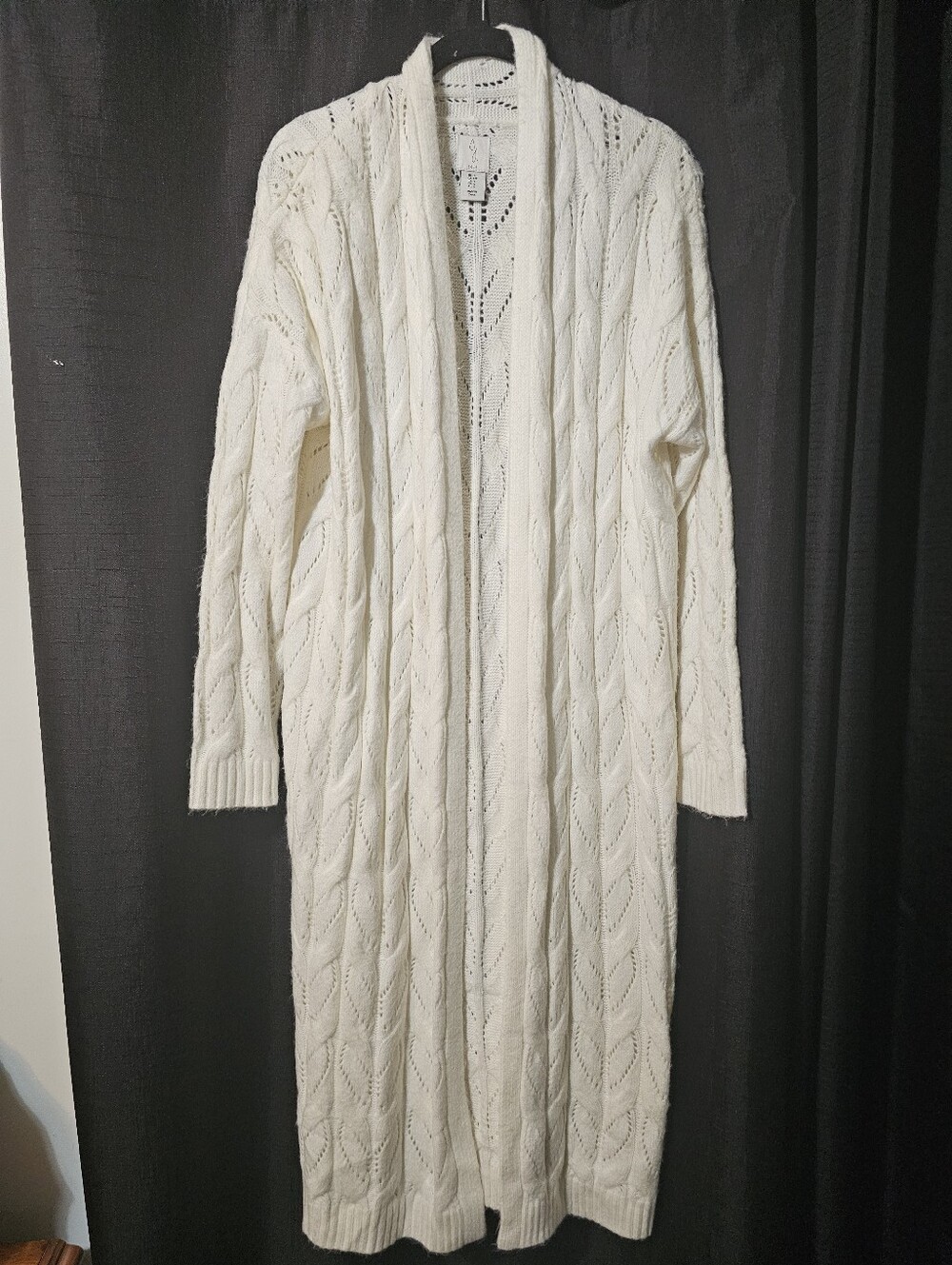 Joie White Open Knit Cardigan S
